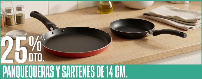 panquequeras y sartenes